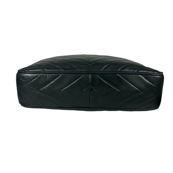 Chanel Black Lambskin Leather CC Quilted Camera Chain Crossbody Bag - Picture 6 of 17